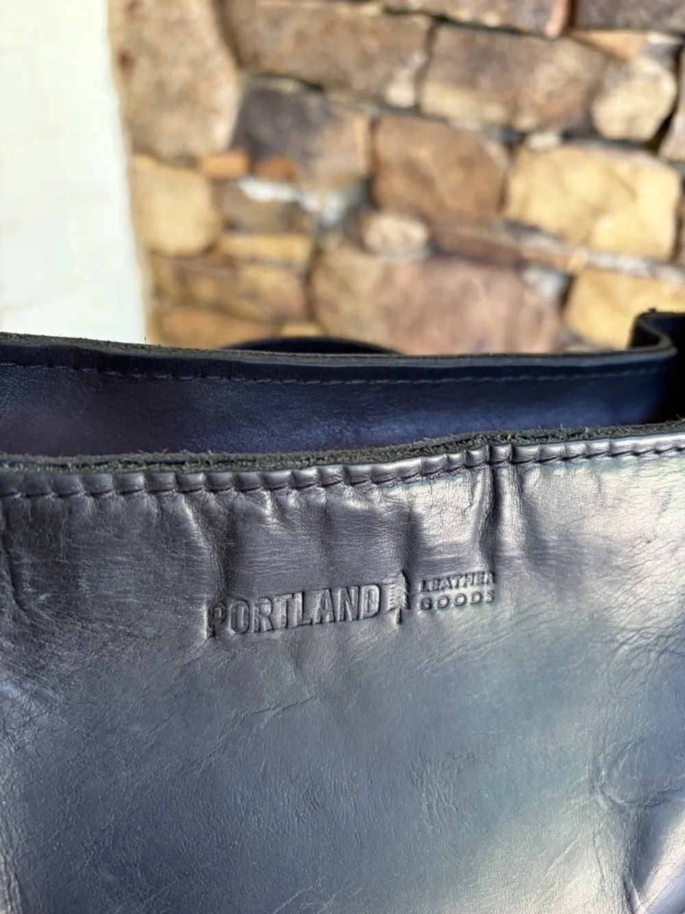 Portland Leather Triangle Shoulder Bag